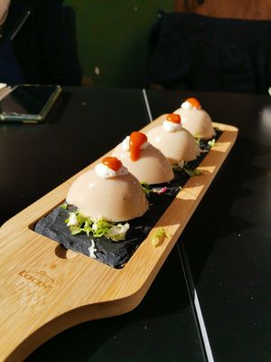 Vegan eggs at La Veganesa in Cadiz