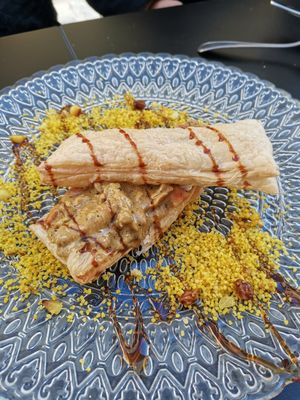 Curry pastry at La Veganesa in Cadiz