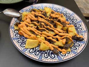 Patatas Bravas  at La Veganesa in Cadiz