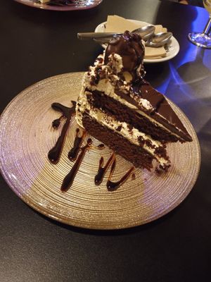 Chocolate Cake with Peanutbuttercreame at La Veganesa in Cadiz