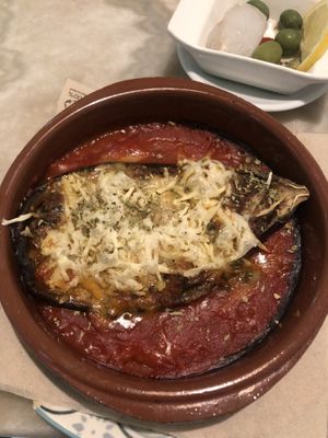 Stuffed Eggplant #Veganuary at La Veganesa in Cadiz