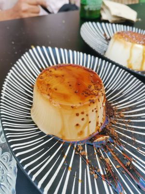 Flan - creme caramel at La Veganesa in Cadiz