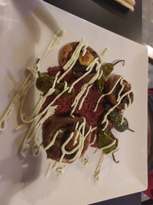 Quinta and mushrooms at La Veganesa in Cadiz