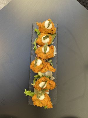 Fried seaweed  at La Veganesa in Cadiz