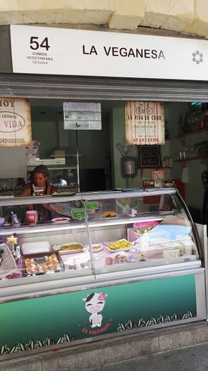 la veganesa stall at La Veganesa in Cadiz