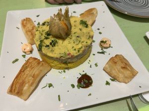 Peruvian dish  at La Veganesa in Cadiz