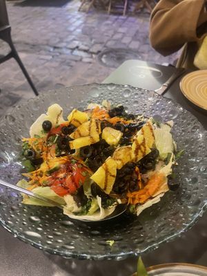 House salad  at La Veganesa in Cadiz