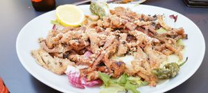 Rabas de monte at La Veganesa in Cadiz