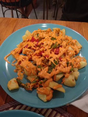 Papas bravas at La Veganesa in Cadiz
