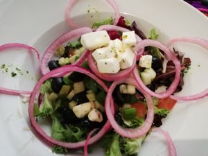 Insalata mediterranea at La Veganesa in Cadiz