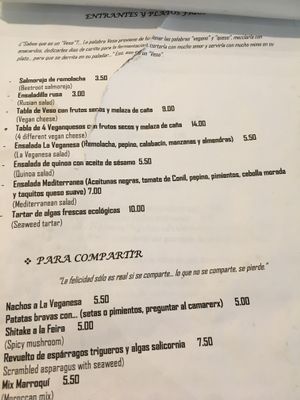 Carta 3 at La Veganesa in Cadiz