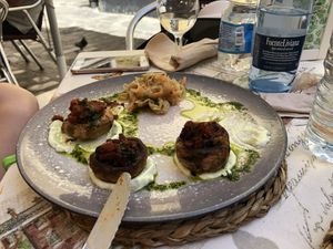 Stuffed mushrooms  at La Veganesa in Cadiz