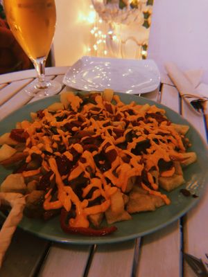 Patatas Bravas!  at La Veganesa in Cadiz