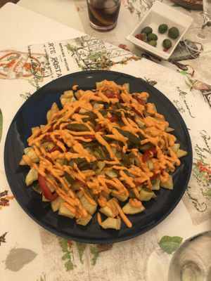 Amazing patatas bravas  at La Veganesa in Cadiz
