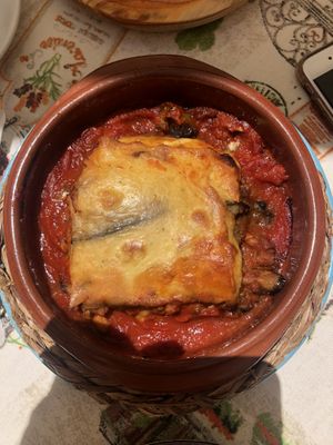 Lasagna  at La Veganesa in Cadiz