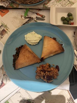 Delicious samosas  at La Veganesa in Cadiz