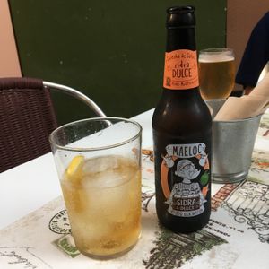 Excellent cider from Galicia at La Veganesa in Cadiz