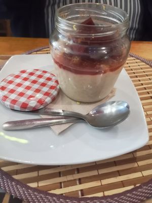 Cheesecake at La Veganesa in Cadiz