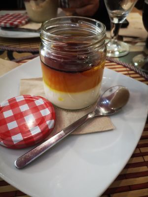 Delicious cuajada at La Veganesa in Cadiz