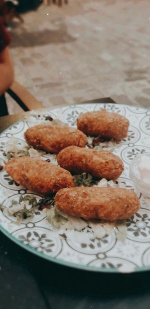 Croquetas veganas de jackfruit. Brutales. 😍 Mi plato favorito que ya tengo ganas de repetir at La Veganesa in Cadiz