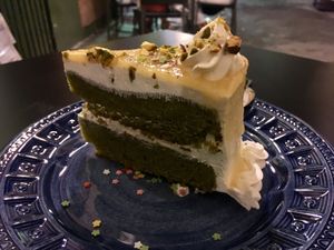 White choco cake  at La Veganesa in Cadiz
