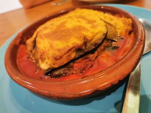 Musaka at La Veganesa in Cadiz