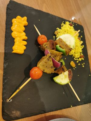 Seitan pinchitos at La Veganesa in Cadiz