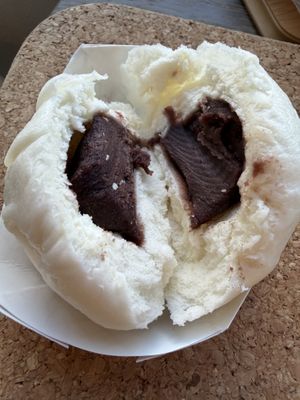 Red Bean paste bao buns are so yummy!!!!!  at Baguette in Corvallis