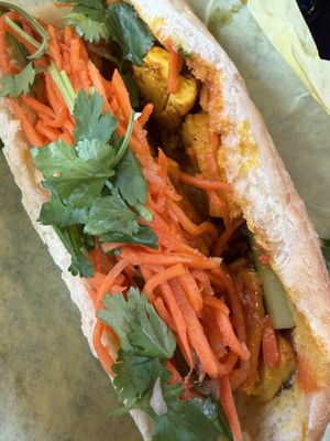 Always yummy!!  Just leave off the mayo on the curry tofu 😋   at Baguette in Corvallis