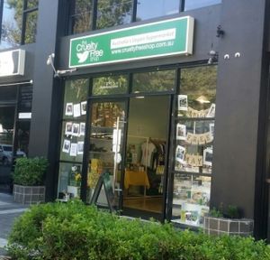 entrance at The Cruelty Free Shop in South Brisbane