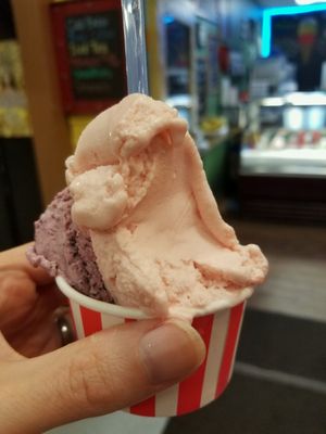 vegan blueberry & watermelon gelato at I Dream of Gelato in Provincetown