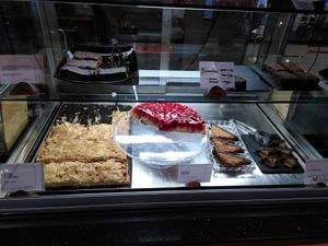 Some of the desserts at Adelhaus in Freiburg