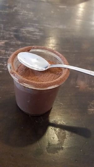 Vegane Mousse au chocolat at Adelhaus in Freiburg