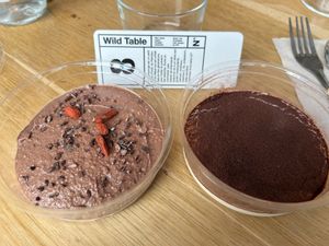 Raw chocolate pudding & tiramisu (no tiramisu)  at Wild & The Moon - Wild Lab Gravilliers in Paris