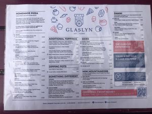 Menu 1, July 2022  at Glaslyn in Beddgerlet