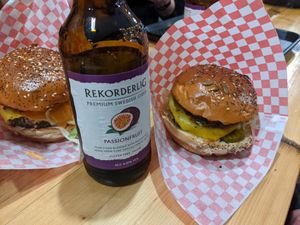 Vegan burgers at Mooshies in East London