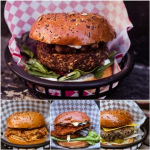 Mooshies Burger Selection at Mooshies in East London