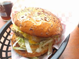 No beef burger at Mooshies in East London