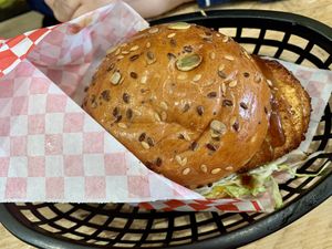  “Fish” burger at Mooshies in East London