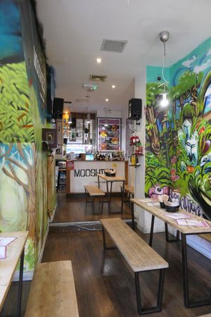 Inside at Mooshies in East London
