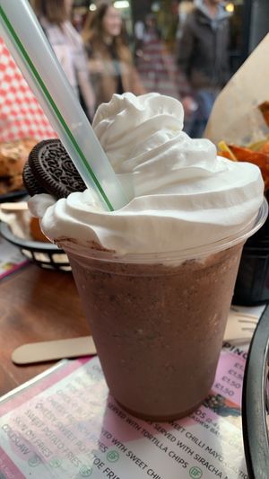 Chocoholic milkshake  at Mooshies in East London