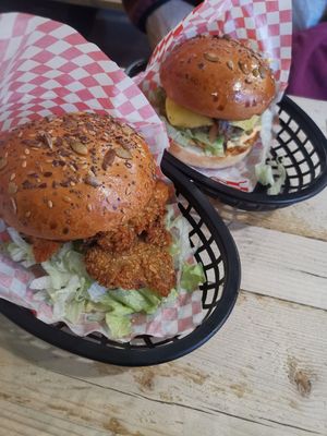 Magic mushroom and beef burger at Mooshies in East London