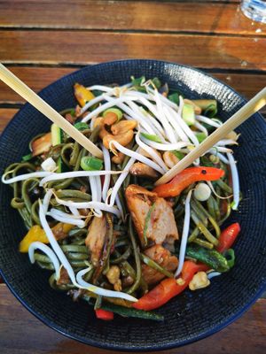 Vegan wok at Natuurlijk in Egmond Aan Zee
