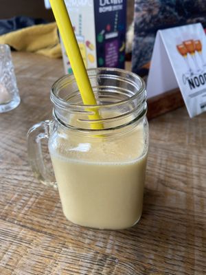 Hawaiian smoothie: nice smoothie with passion fruit, coconut, mango, apple and pineapple.  at Natuurlijk in Egmond Aan Zee