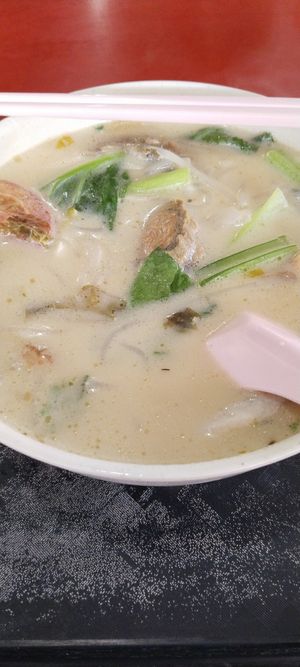 鱼片米粉$5 at Hup Seng Heng Vegetarian in West Singapore