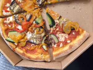 Vegetariana pizza at Bella&Brava in Venice