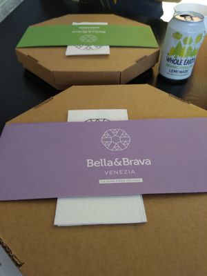 Vegan pizzas at Bella&Brava in Venice
