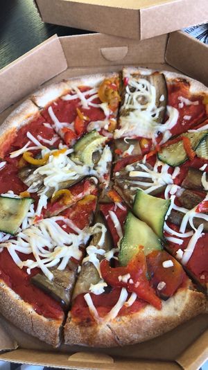 Vegetariana vegan pizza  at Bella&Brava in Venice