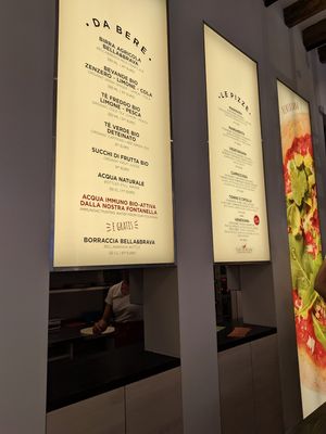 Menu at Bella&Brava in Venice