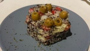 tabulé of quinoa  at Levante Slow Food in Los Canos De Meca